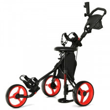 3-kołowy składany wózek golfowy z regulowanym uchwytem