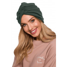 bawełniana czapka typu turban (zielony, uniwersalny)