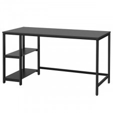 biurko proste z regałem i półkami 141 x 61 x 75 cm
