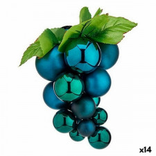 Bombka świąteczna Winogrona Mini Niebieski Plastikowy 15 x 15 x 20 cm (14 Sztuk)