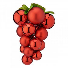 Bombki świąteczne Winogrona Mały Czerwony Plastikowy 15 x 15 x 20 cm