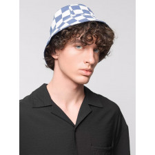 Bucket Hat Biały / Niebieski Outhorn Checker