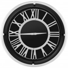 Cichy zegar ścienny z cyframi rzymskimi 45 cm
