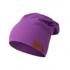  czapka podwójna fioletowa 56-60 wiek 10-100 lat 