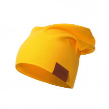  czapka podwójna żółta 36-40 wiek 3-6 m-cy 