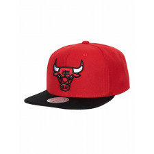 czapka snapback chicago bulls nba mitchell & ness team 2 tone 2.0 czerwona / czarna