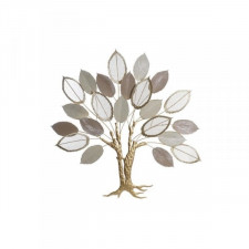 Dekoracja ścienna DKD Home Decor Brązowy Beżowy Złoty Drzewo 100 x 6,4 x 97,8 cm