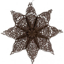 Dekoracja świąteczna Clip gwiazda 60 cm brązowa