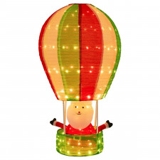 Dekoracja Święty Mikołaj w balonie LED