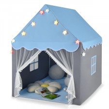  domek dla dzieci z ramą z pcv z bawełnianą matą podłogową i świecącymi gwiazdkami