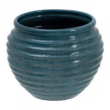Doniczka 37 x 37 x 30 cm Ceramika Niebieski