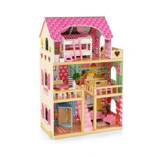 Drewniany domek dla lalek 3 piętra