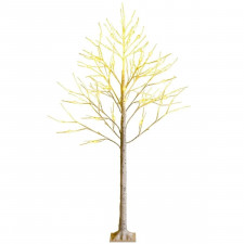 Drzewko lampka 150 cm imitacja brzozy ze światełkami LED