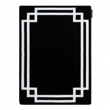 dywan prostokątny mesa czarny/biały geometryczny