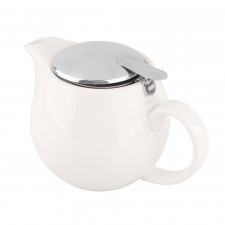 dzbanek do herbaty z zaparzaczem porcelanowy altom design regular 450 ml kremowy