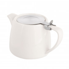 dzbanek do herbaty z zaparzaczem porcelanowy altom design regular 550 ml kremowy