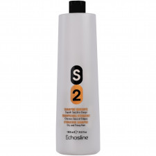 echosline s2 hydrating shampoo – nawilżający szampon do włosów suchych i zniszczonych, 1000ml