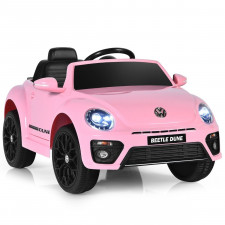 Elektryczny samochód Beetle dla dzieci różowy