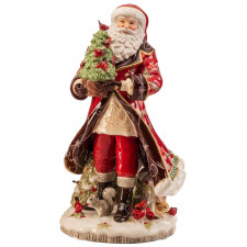 
Figura świąteczna kolekcjonerska Świety Mikołaj z drzewkiem (50 c