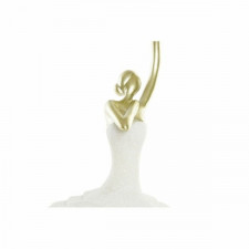 Figurka Dekoracyjna DKD Home Decor 13,5 x 12,5 x 40 cm Złoty Biały Żywica Baletnica