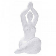 Figurka Dekoracyjna DKD Home Decor 17 x 14 x 28,5 cm Biały Yoga