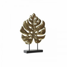 Figurka Dekoracyjna DKD Home Decor 25,5 x 6 x 34 cm Czarny Złoty Tropikalny Liść roślin
