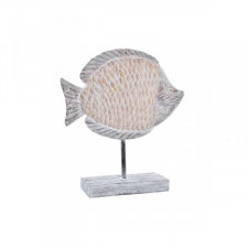 Figurka Dekoracyjna DKD Home Decor 27,4 x 9 x 32 cm Naturalny Szary Ryba Śródziemnomorski