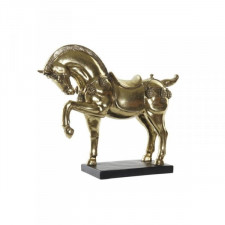 Figurka Dekoracyjna DKD Home Decor 29 x 9 x 25 cm Koń Czarny Złoty