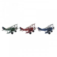 Figurka Dekoracyjna DKD Home Decor Samolot Vintage 16 x 15 x 6,5 cm (3 Części)