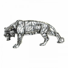 Figurka Dekoracyjna DKD Home Decor Srebrzysty Kolonialny Tygrys 31 x 7,5 x 13,5 cm