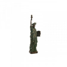 Figurka Dekoracyjna DKD Home Decor Statue of Liberty 15 x 10 x 48 cm Złoty Kolor Zielony Loft