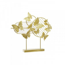 Figurka Dekoracyjna DKD Home Decor Złoty Metal Motyle (63 x 9 x 58,4 cm)