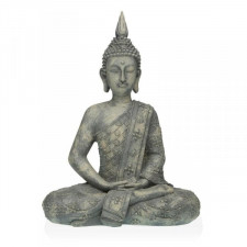Figurka Dekoracyjna Versa Szary Budda 19 x 40 x 28 cm Żywica