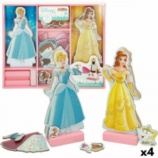 Figurki Princesses Disney 45 Części 4 Sztuk 9 x 20,5 x 1,2 cm