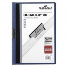 Folder z teczkami Durable Duraclip 30 Ciemnoniebieski A4 25 Części