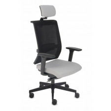 Fotel biurowy Grospol Level BS HD BLACK tkanina Omega - 8 kolorów --- OFICJALNY SKLEP Grospol