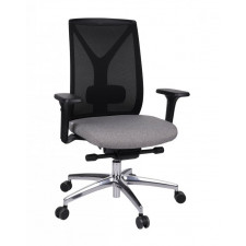 Fotel biurowy Grospol Valio BS black chrome tkanina Seattle - 10 kolorów --- OFICJALNY SKLEP Grospol