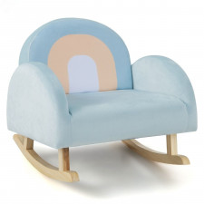 Fotel bujany dla dzieci jasnoniebieski