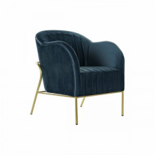 Fotel DKD Home Decor 8424001802272 Niebieski Wielokolorowy Złoty Metal Plastikowy Nowoczesny 70 x 75