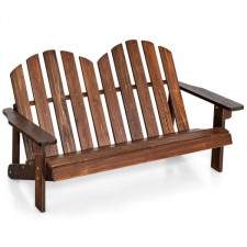 fotel ogrodowy dwuosobowy dla dzieci brązowy
