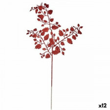 Gałąź Brokat Czerwony Metal Plastikowy 41 x 75 x 2,5 cm (12 Sztuk)