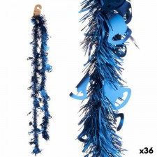 Girlanda Bożonarodzeniowa Łańcuch Okapy Niebieski Plastikowy 12 x 12 x 200 cm (36 Sztuk)