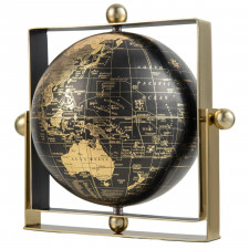 Globus w kwadratowej oprawie o średnicy 16 cm