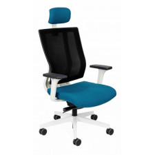 Grospol Fotel biurowy MaxPro WS HD white tkanina Omega - 8 kolorów --- OFICJALNY SKLEP Grospol