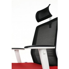 Grospol Krzesło biurowe Coco WS HD white tkanina Omega - 8 kolorów --- OFICJALNY SKLEP Grospol