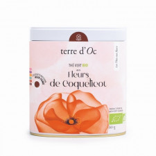 
Herbata zielona w ozdobnej puszce 50 g Fleurs de Coquelicot terre