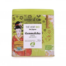 
Herbata zielona w puszce 100 g Japan Genmaicha terre d'Oc
