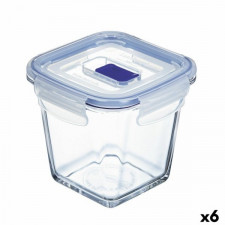 Hermetyczne pudełko na lunch Luminarc Pure Box Active 11,4 x 11,4 x 11 cm 750 ml Dwuowy Szkło (6 Szt
