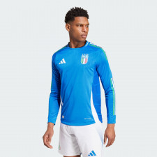 Italy 24 Long Sleeve Home Authentic Jersey