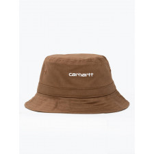 kapelusz carhartt brązowy wip script bucket hat